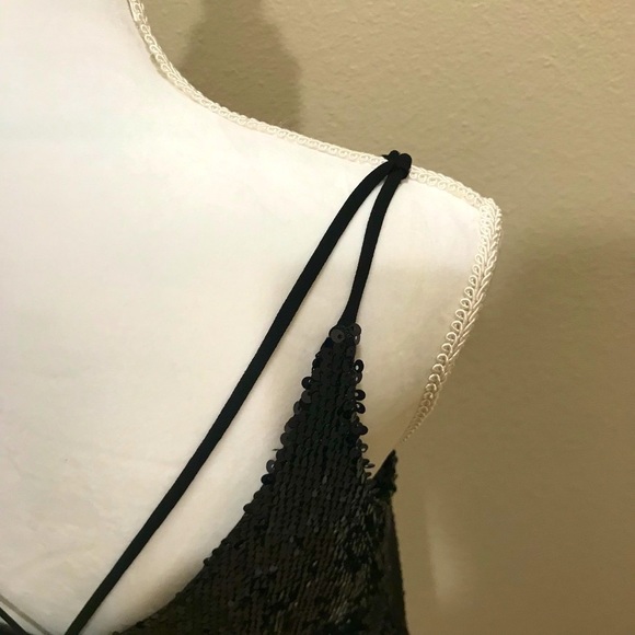 New. Sexy Black Sequin Little Black Dress - Picture 6 of 7